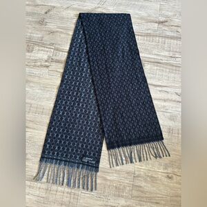 Cashmink Scarf Black Gray Pattern made in Germany classic neutral capsule unisex